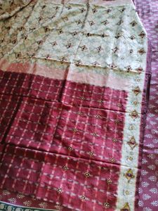 Pure Silk Ikkat Saree,In Good Condition