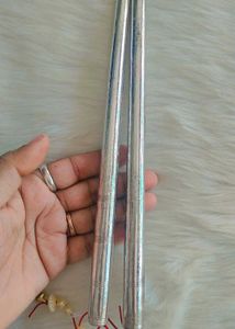 Silver Dandiya Sticks 9 Inches