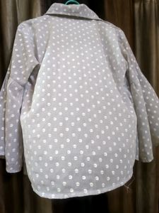 Girls Flared Balloon Shirt Style Top (Lavender)
