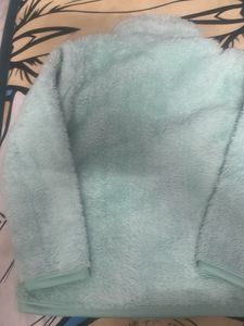 Mint Fuzzy Fleece Jacket