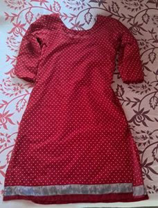 Red Polka Dot Kurta