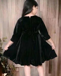 Black Velvet Girl's Dress