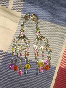 Blue Beaded Necklace &amp; Earring Set