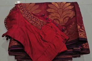 Elegant Ethnic maroon  Saree
