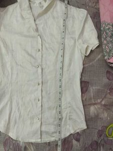 Off White Fitted Shirt