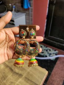 Colorful Jhumka Earrings