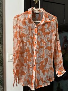 Floral Print Button-Down