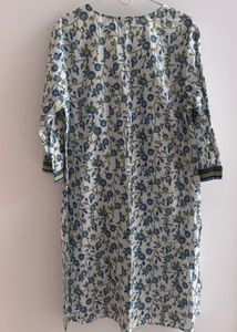 Green Printed Kurta