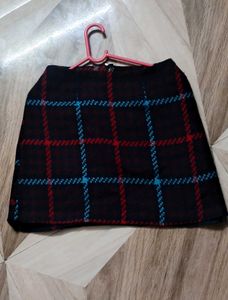 cute red and blue miniskirt