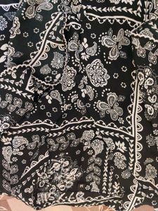 Paisley Print Ruffle Top