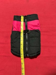 Warm Black &amp; Pink Winter Jacket for Cat