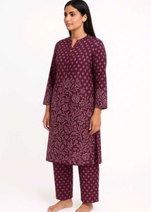Straight kurta Pant Set