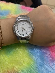 Silver Classic Analog Women Watch