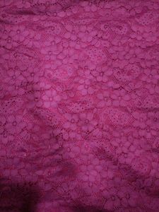 Maroon Floral Lace Top