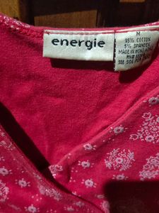 Sleeveless Top With Silver Print