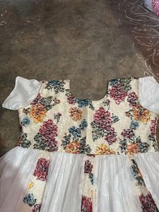 Elegant White Embroidered Dress