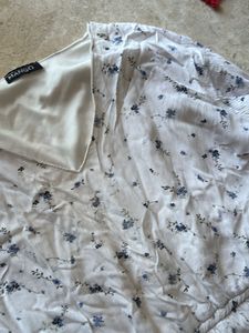 White Floral Dress Mango