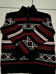 Patterned Knit Sweater