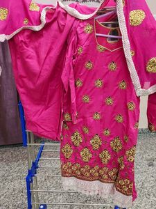Pink Embroidered Salwar Kameez