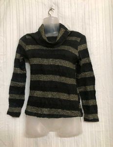 Black High Neck Top