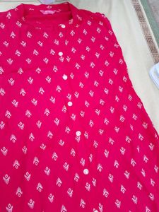 Pink Printed Dress