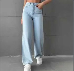 Light Wash Wide Leg Jeans