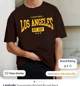 Unisex Brown Oversized Tee