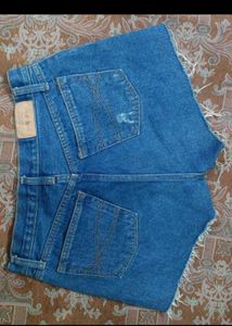 Distressed Denim Shorts