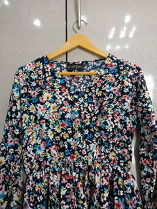 Floral Print Long Sleeve dress