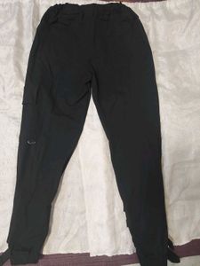 Black Cargo Joggers