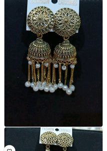 Jhumka With Bhumi09 Gold Plated Chain