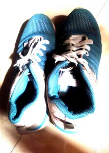 Blue & White Athletic Sneakers