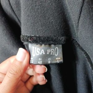 USA Pro Cropped Oversized Pullover