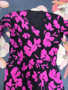 Floral Maxi Dress (Belt Not Included)