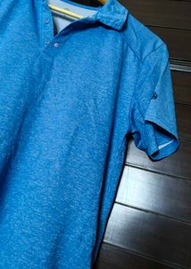 Lukken Men Blue Casual Polo T-shirt