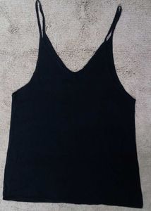 Sleeveless Black Tank Top
