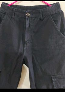 Black Cargo Jeans