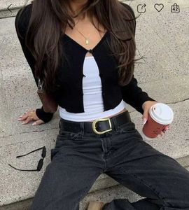 H&M Black Button Cardigan