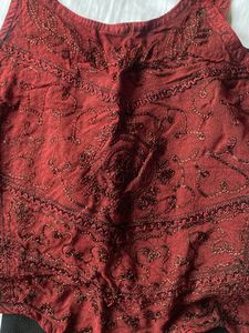 Red Crop Top