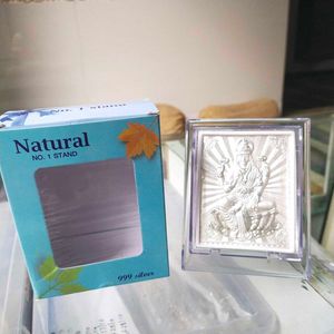 999 Pure Silver lakshmi Ji Frame In Premium
