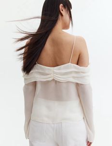 Elegant White Off-Shoulder Top