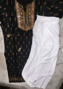 Elegant Black Kurta💞💗