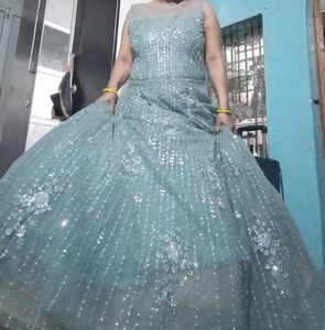 Elegant Sequin Gown price 1500