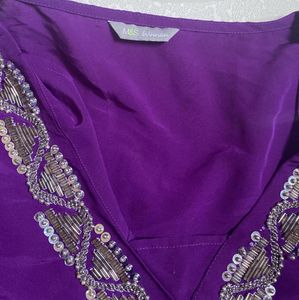 Purple Polyester Top