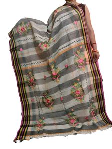 Handcrafted Embroidered Saree