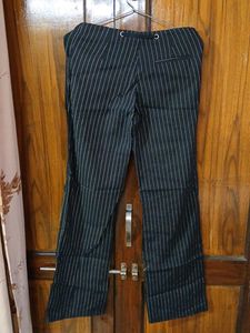 Thailand_Made Striped Black Pants