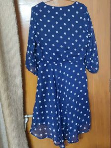 Dotted Blue Colour Dress