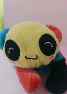Colorful Plush Panda Zip-Up Toy