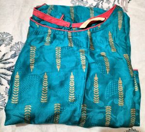Rama Green High Low Kurta