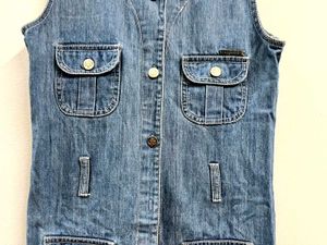 Denim Sleeveless Jacket